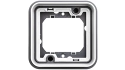 Berker W.1 Ramka pojedyncza do montażu podtynkowego IP55 szary 13283505