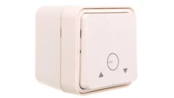 Berker W.1 Łącznik żaluzjowy przyciskowy kompletny IP55 biały 50753502