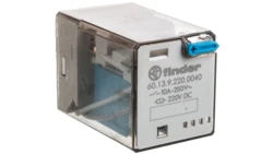 Przekaźnik przemysłowy 3P 10A 220V DC przycisk testujący mechaniczny wskaźnik zadziałania 60.13.9.220.0040
