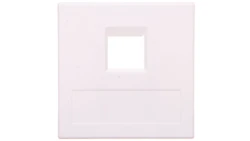 Simon Connect Płytka 1xRJ bez osłon uniwersalna czysta biel 50000185-030