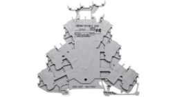 Złączka 3-piętrowa 2,5mm2 PE/L/L szara TOPJOBS 2002-3257 /50szt./