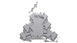 Złączka 3-piętrowa 2,5mm2 ekran/L/L TOPJOBS 2002-3258 /50szt./