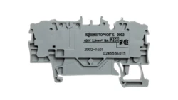 Złączka przelotowa 2-przewodowa szara TOPJOBS 2002-1601 /50szt./