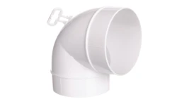 Kolano kanału okrągłego 90 stopni fi 100 KO100-23/90