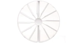 Zawór zwrotny wentylatora fi 150 biały ZZ150