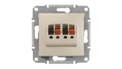 Sedna Gniazdo głośnikowe podwójne satynowe SDN5400168