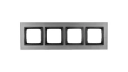 Simon 54 Nature Ramka poczwórna szkło BURZOWA CHMURA DRN4/72