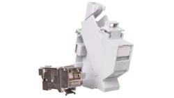 Adapter z gniazdem RJ45 kat.6A na szynę DIN TH35 EPIC DATA HS RJ45 F 10G B 21700614