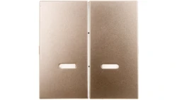 Simon 54 Klawisz podwójny do SW6/2XLM, SW7/2XM i SW6P1M z podświetleniem złoty mat DKW9L/44