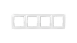 Simon 54 Premium Ramka poczwórna antybakteryjna biała DR4/AB11