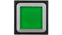 Napęd przycisku podświetlanego kwadratowy płaski zielony Q25LTR-GN 086812