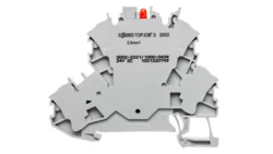 Złączka 2-piętrowa 2,5mm2 z LED szara TOPJOBS 2002-2221/1000-434 /50szt./