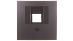 Berker/B.1/B.3/B.7 Glas Płytka czołowa pojedyncza do gniazda przyłączeniowego UAE antracyt 14071606