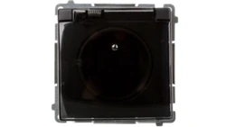 Simon Basic Gniazdo pojedyncze z/u bryzgoszczelne IP44 16A, 250V grafit matowy BMGZ1B.01/28A