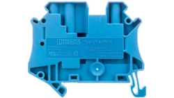 Złączka szynowa 3-przewodowa 4mm2 niebieska Ex UT 4-TWIN BU 3044500 /50szt./