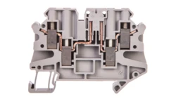 Złączka szynowa rozłączalna 4-przewodowa 4mm2 szara UT 4-QUATTRO-TG P/P 3064030 /50szt./