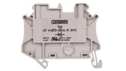 Złączka szynowa elementów kontrolnych 2-przewodowa 4mm2 szara UT 4-MTD-DIO/L-R 3046210 /50szt./