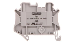 Złączka szynowa elementów kontrolnych 2-przewodowa 4mm2 szara UT 4-MTD-DIO/R-L 3046236 /50szt./