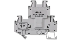 Złączka szynowa elementów kontrolnych 2-piętrowa 4-przewodowa 2,5mm2 szara UTTB 2,5-2DIO/O- 3046689 /50szt./