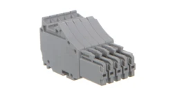 Gniazdo 1-przewodowe X-COMS 5-biegunowe szare 2020-105 /50szt./