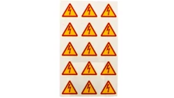 Znaki samoprzylepne typu BŁYSKAWICE ZS 25 LIGHTNING E04ZP-02030200500 /150szt/