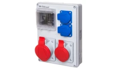 Rozdzielnica budowlana 4 moduły (1x 16A 3P+N+Z 1x 32A 3P+N+Z)/400V 2x 16A 2P+Z 250V IP44 RSK-2 940050