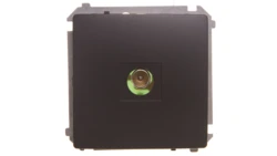 Simon Basic Gniazdo antenowe pojedyncze końcowe grafit matowy BMAK3.01/28