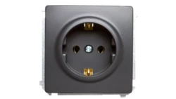 Simon Basic Gniazdo pojedyncze z/u Schuko 16A, 250V grafit matowy BMGSz1.01/28