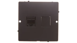 Simon Basic Gniazdo komputerowe RJ45 pojedyncze kategoria 5e (moduł) grafit matowy BMF51.02/28