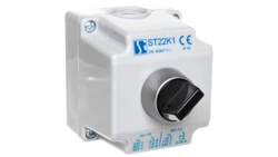 Kaseta kompletna 1-otworowa z przyciskiem p i 2 dławnicami M20 ST22K1\06-2