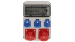 Rozdzielnica stacjonarna ADAMÓW 32A/5P 16A/5PxC16 3xGSx3xC16 FI40/4/0,03 IP44 9036510W