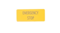 Tabliczka opisowa do ramek 10x22mm, kolor żółty, bez nadruku 299SQ25 063199 /20szt./