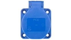Gniazdo tablicowe 10/16A 2P+Z 230V niebieskie IP54 /bezśrubowe/ 108-0b
