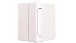 BRYZA Gniazdo hermetyczne pojedyncze z/u IP54 z klapką białe 180432