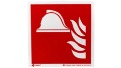 Samoprzylepna tabliczka ostrzegawcza /Zestaw sprzętu ochrony przeciwpożarowej 150X150/ IF/004/F/FS