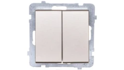 SONATA Przycisk podwójny zwierny szampański złoty ŁP-17R/m/39