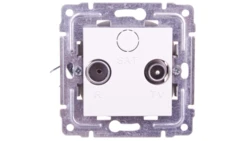 DANTE Gniazdo antenowe RTV końcowe białe 450473