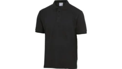 Koszulka polo krótki rękaw kołnierz zapinany na guzik 100 bawełna 210 g/m2 kolor czarny rozmiar XL CORP AGRANOXG