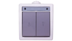 AQUANT Łącznik żaluzjowy IP55 szary ŁNT-8 1208-10