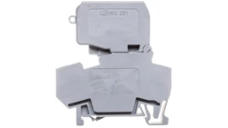 Złączka bezpiecznikowa 4mm2 szary 10A G 5x 20mm DIN 35mm 281-611/281-542 /50szt./