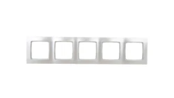 KARO Ramka pięciokrotna srebrny perłowy R-5S/43