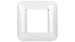 KOS45 Ramka pojedyncza + uchwyt do modułów 45x45 biały 350446