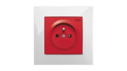 CARLA Gniazdo pojedyncze z/u z nadrukiem DATA czerwone 1742-10