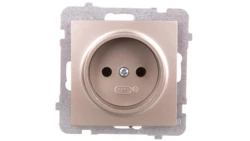 AS Gniazdo pojedyncze b/u satyna light GP-1G/m/45