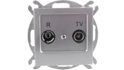 AS Gniazdo antenowe RTV zakończeniowe 10dB srebro GPA-10GPZ/m/18