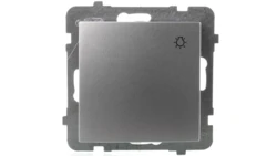 AS Przycisk /światło/ srebro ŁP-5G/m/18