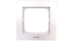 AS Ramka pojedyncza do łączników IP44 srebro RH-1G/18