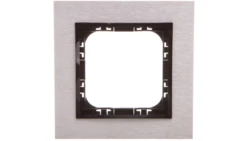 IMPRESJA Ramka pojedyncza szczotkowane aluminium R-1YAC/62/25
