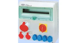 Rozdzielnica RSS-05 z rozłącz. 0-1 100A okienko 18 mod okabl 1x63A 3P+N+Z 400V, 2x16A 3P+N+Z 400V, 4x16A 2P+Z 250V IP44 942057