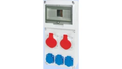 Rozdzielnica RSE-03 okienko 8 modułów okablowana 2x16A 3P+N+Z 400V 3x16A 2P+Z 250V IP54 942080